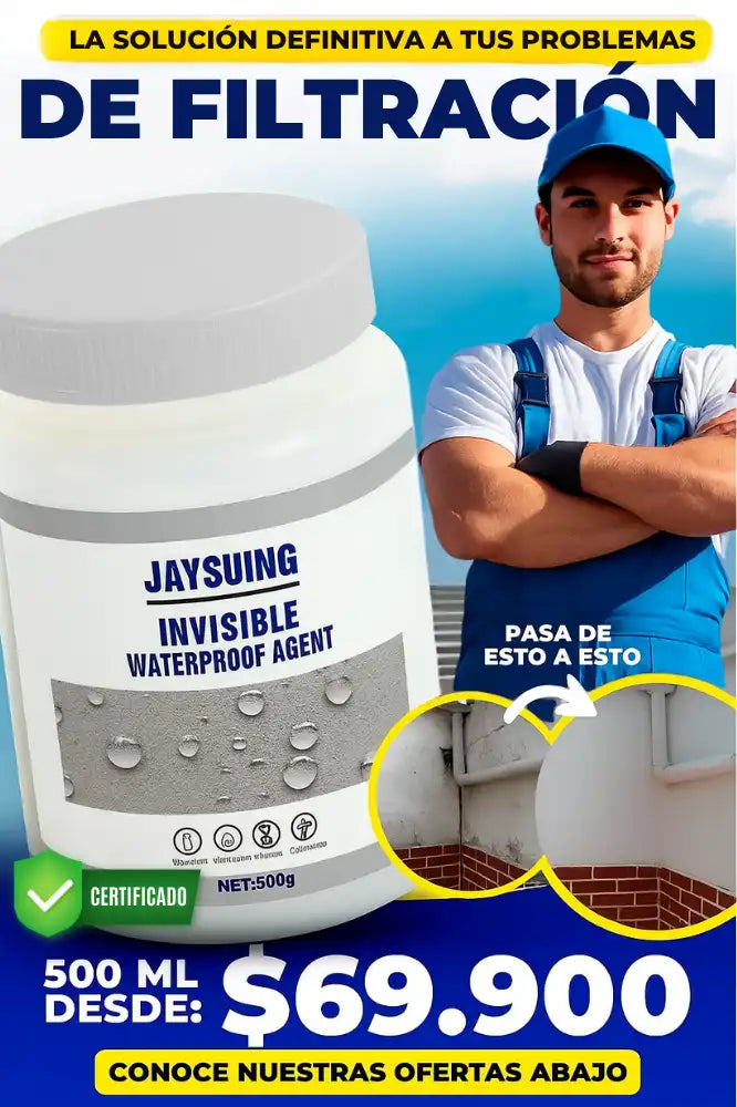 Sellador Impermeabilizante invisible 500mL + Brocha