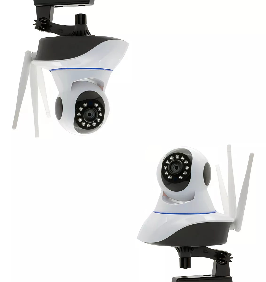 Cámara de Seguridad 360° con antenas