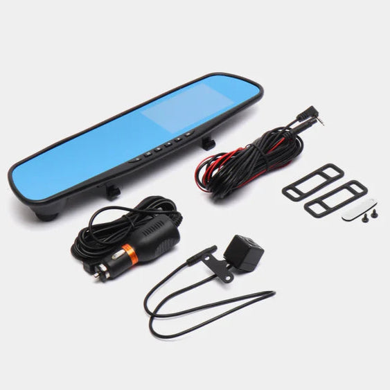 Espejo Retrovisor Doble Cámara HD