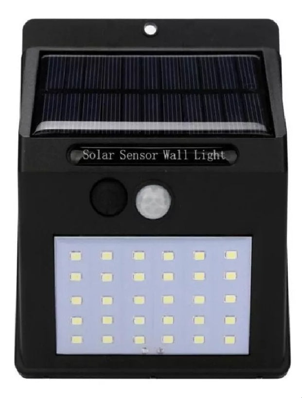 Lámpara 30 led solar con sensor
