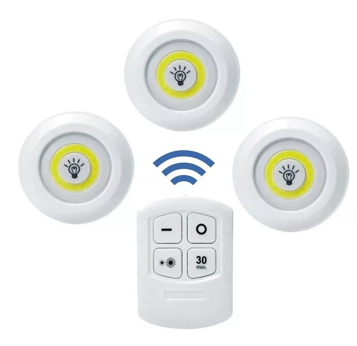 SET de 3 Luces LED para interiores + Control