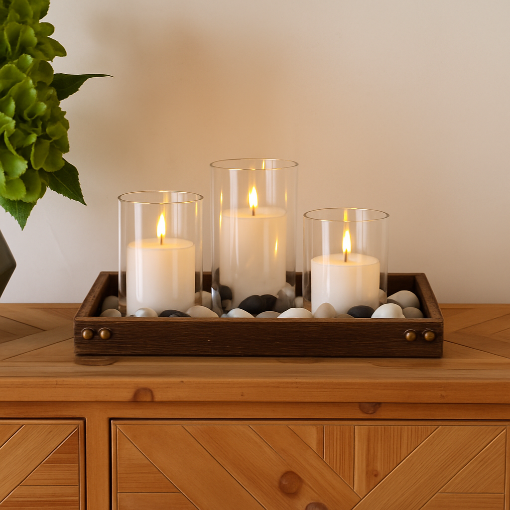 Set de 3 Velas LED Realistas sin Llama