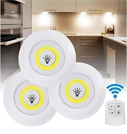 SET de 3 Luces LED para interiores + Control