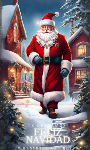papa noel caminando