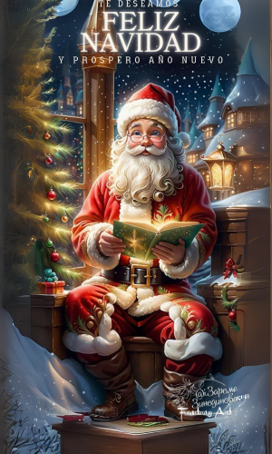 papa noel sentado