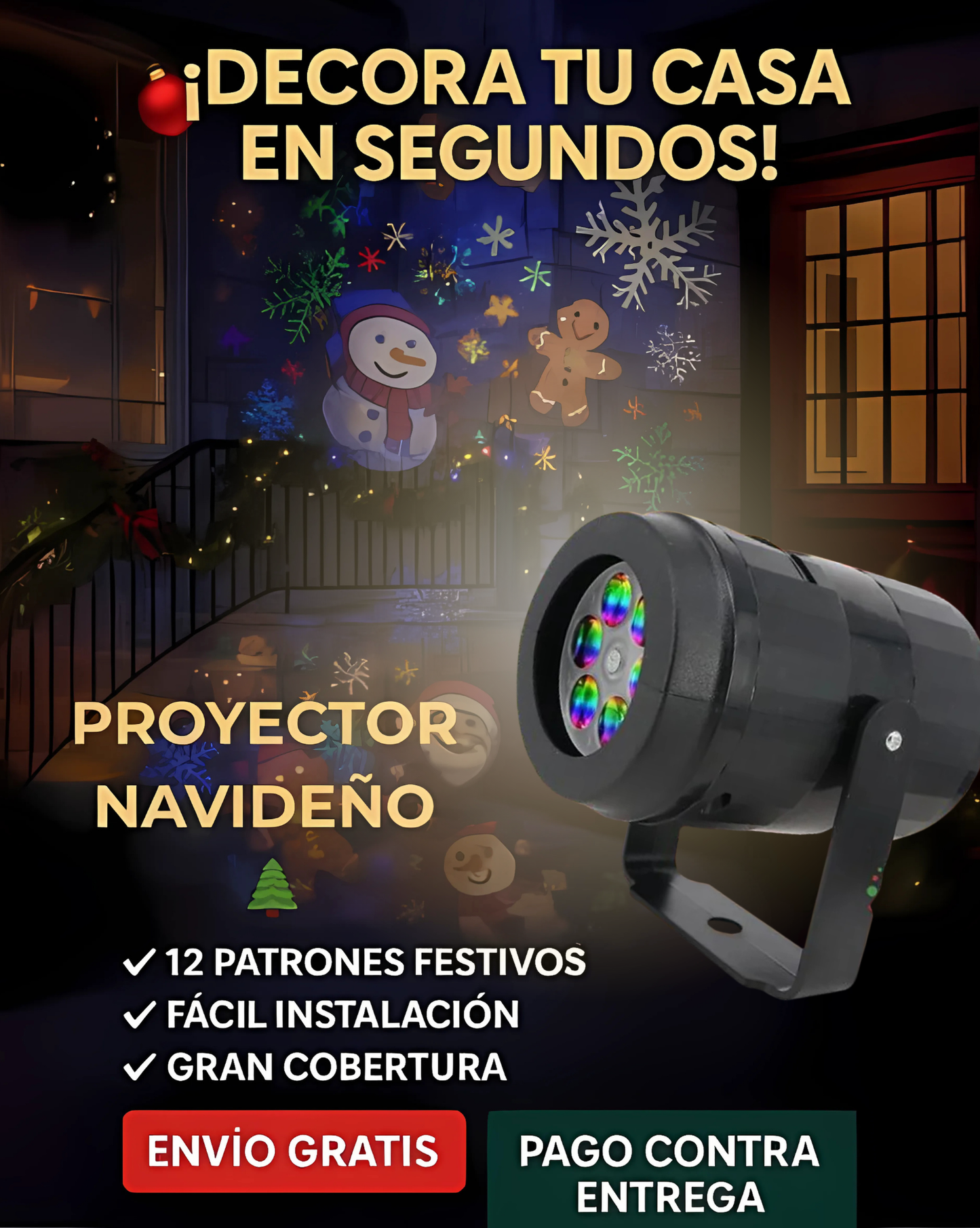 Proyector Navideño 🎄